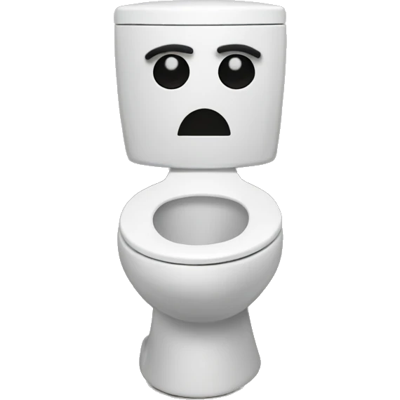 Toilet with a head sticking out emoji
