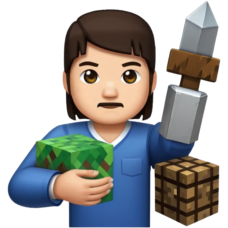 buatkan saya emoji pedang minecraft emoji