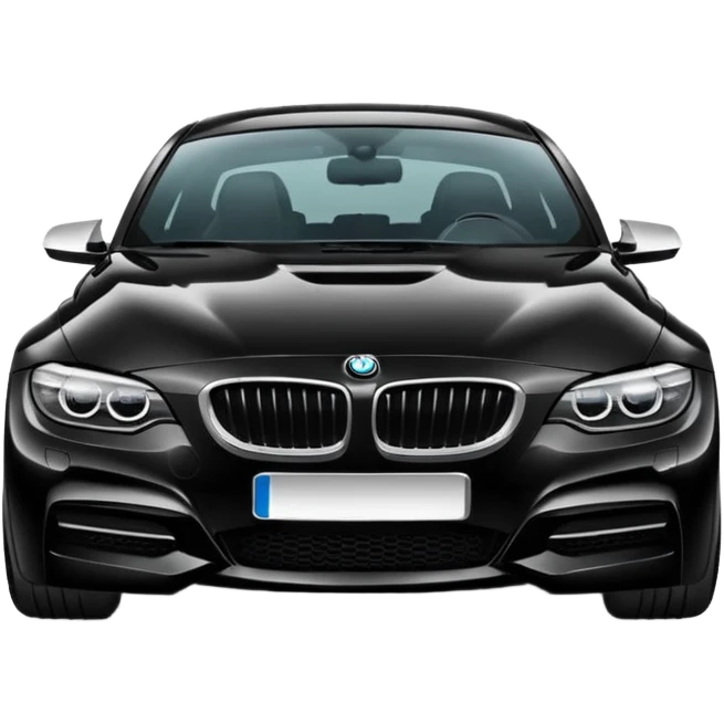Black bmw car emoji
