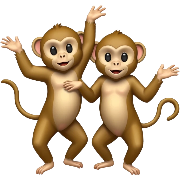 Monkeys dansing emoji