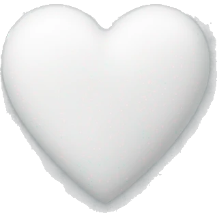 White heart  emoji