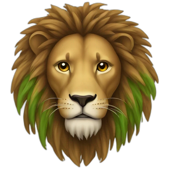 À rasta lion emoji