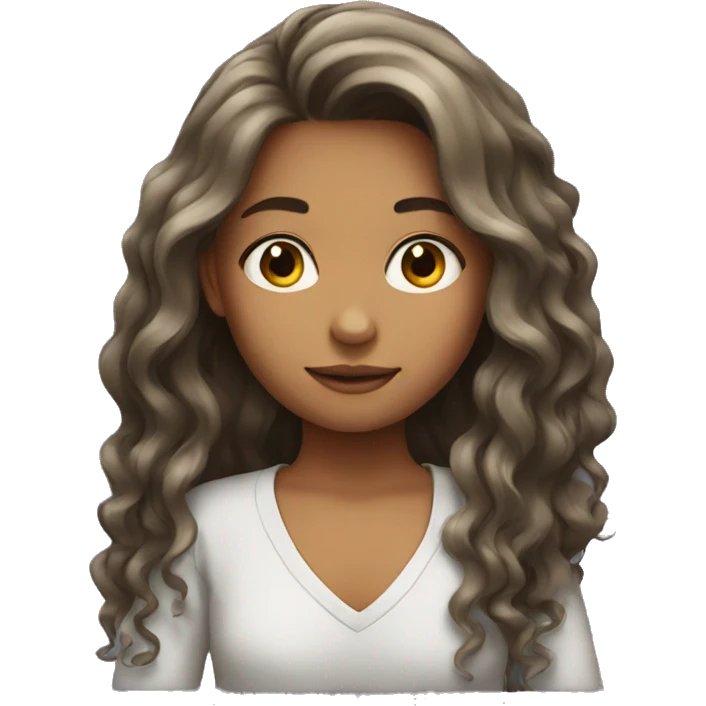 girl which long hair  emoji