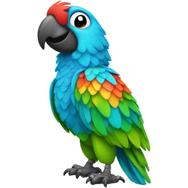 Parrot wearing a Hawaiian shirt  emoji