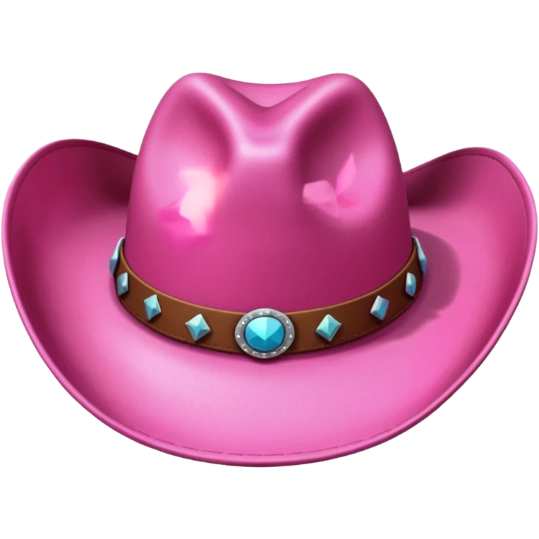 pink cowgirl hat emoji