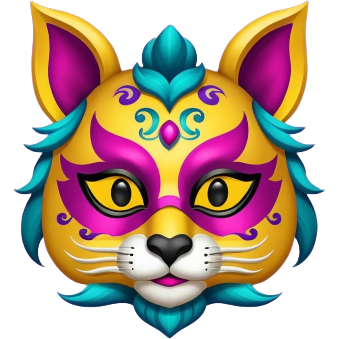 Festival themed animal Mask emoji