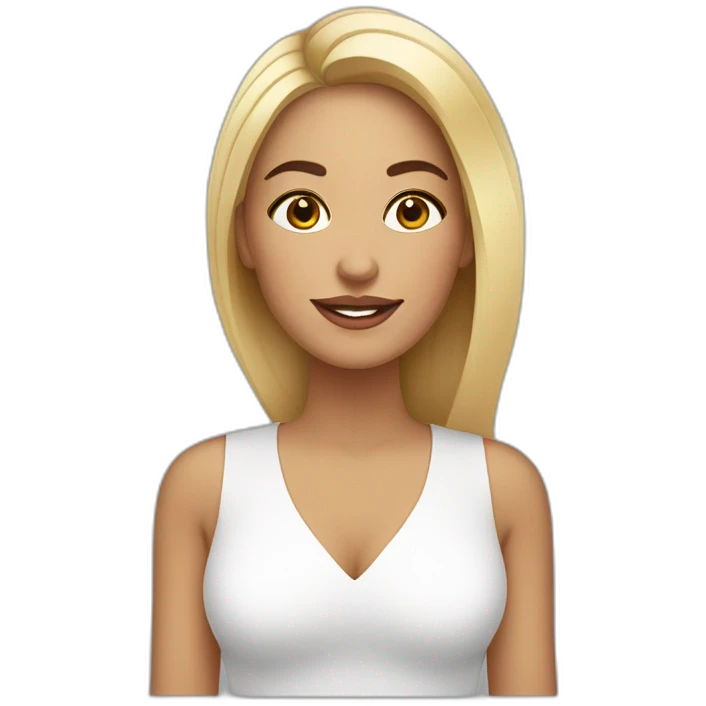 mujer especialista en cosmética natural emoji