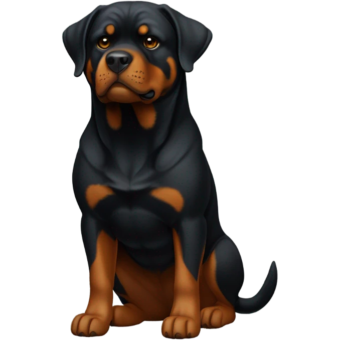Rottweiler dog emoji