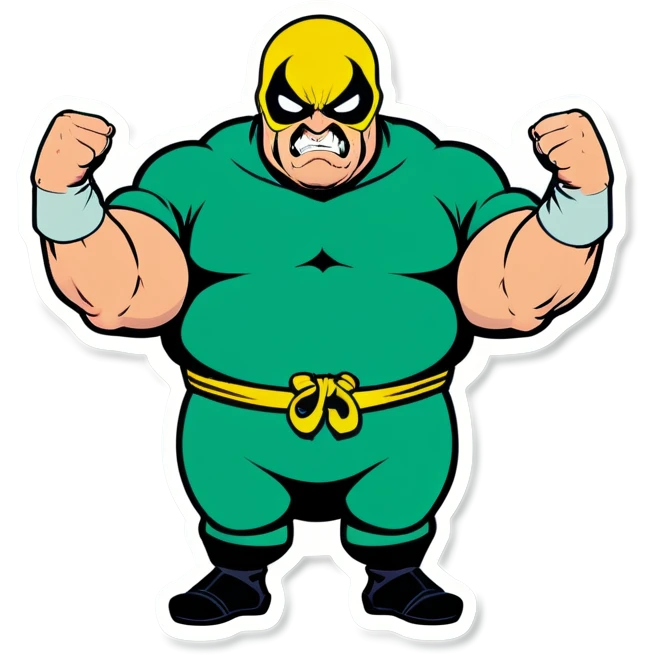 Iron fist with fat arms emoji