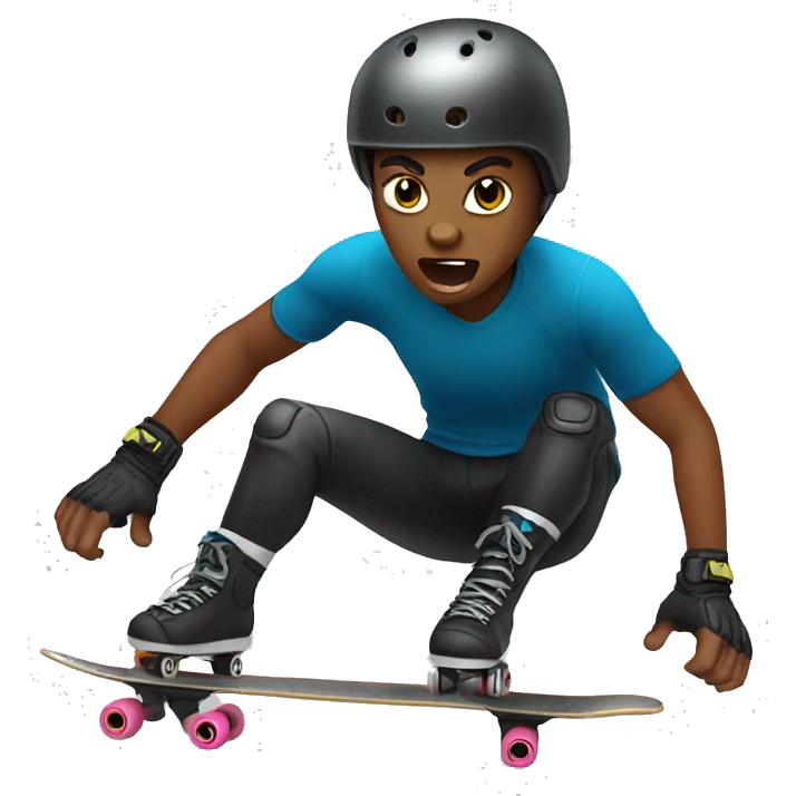 aggressive inline skater emoji