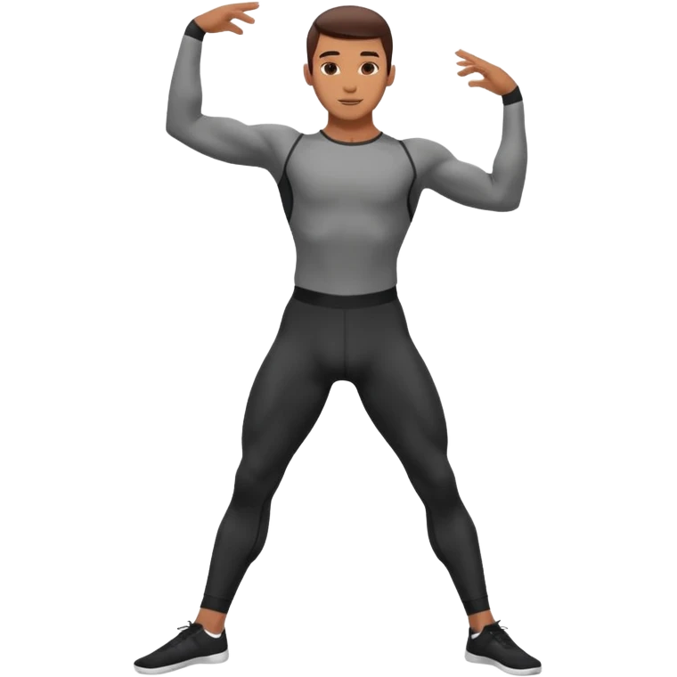 male dance choreographer with full tights  emoji