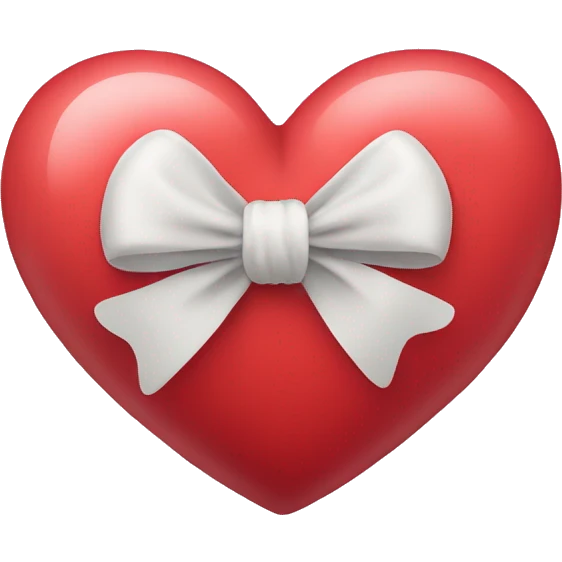 Heart with bow emoji