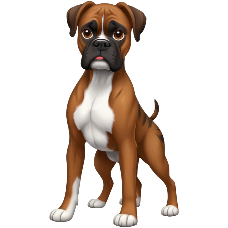 Brindle boxer emoji