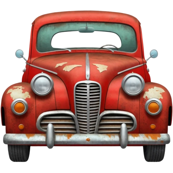 red old car emoji