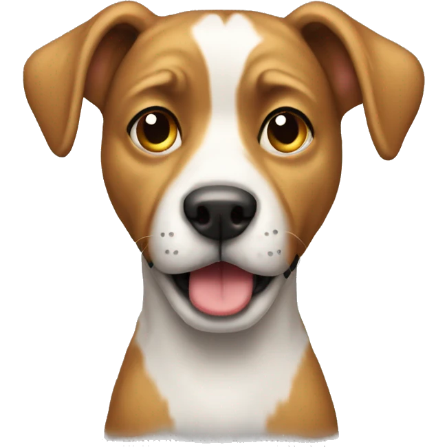 Dog wearj g emoji