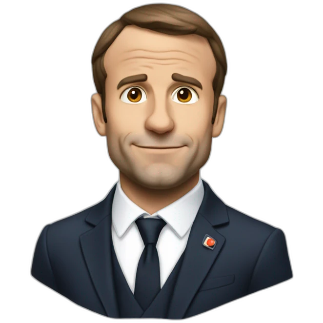 Macron fait caca emoji
