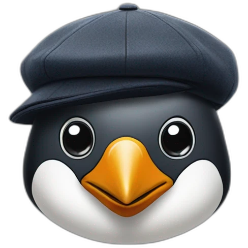 Penguin with tom shelby's flat cap from peaky blinders emoji