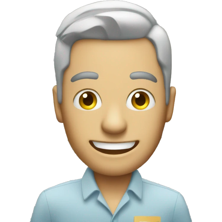 An icon of a customer with 2 shopping carts winking emoji