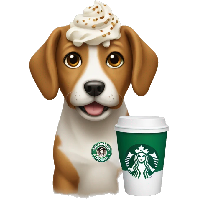 Starbucks dog  emoji