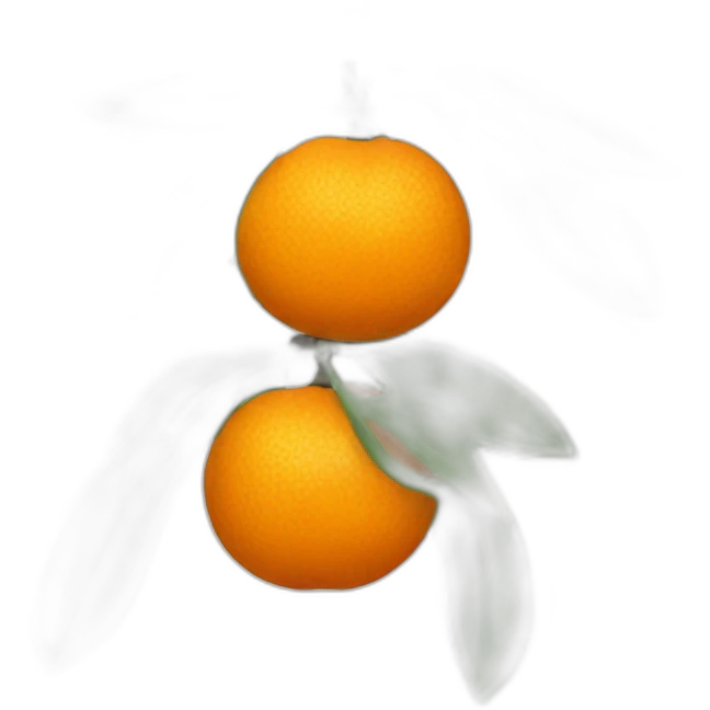 Mandarin fruit emoji