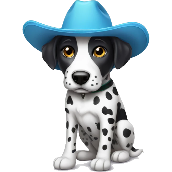 Un dalmata con sombrero emoji