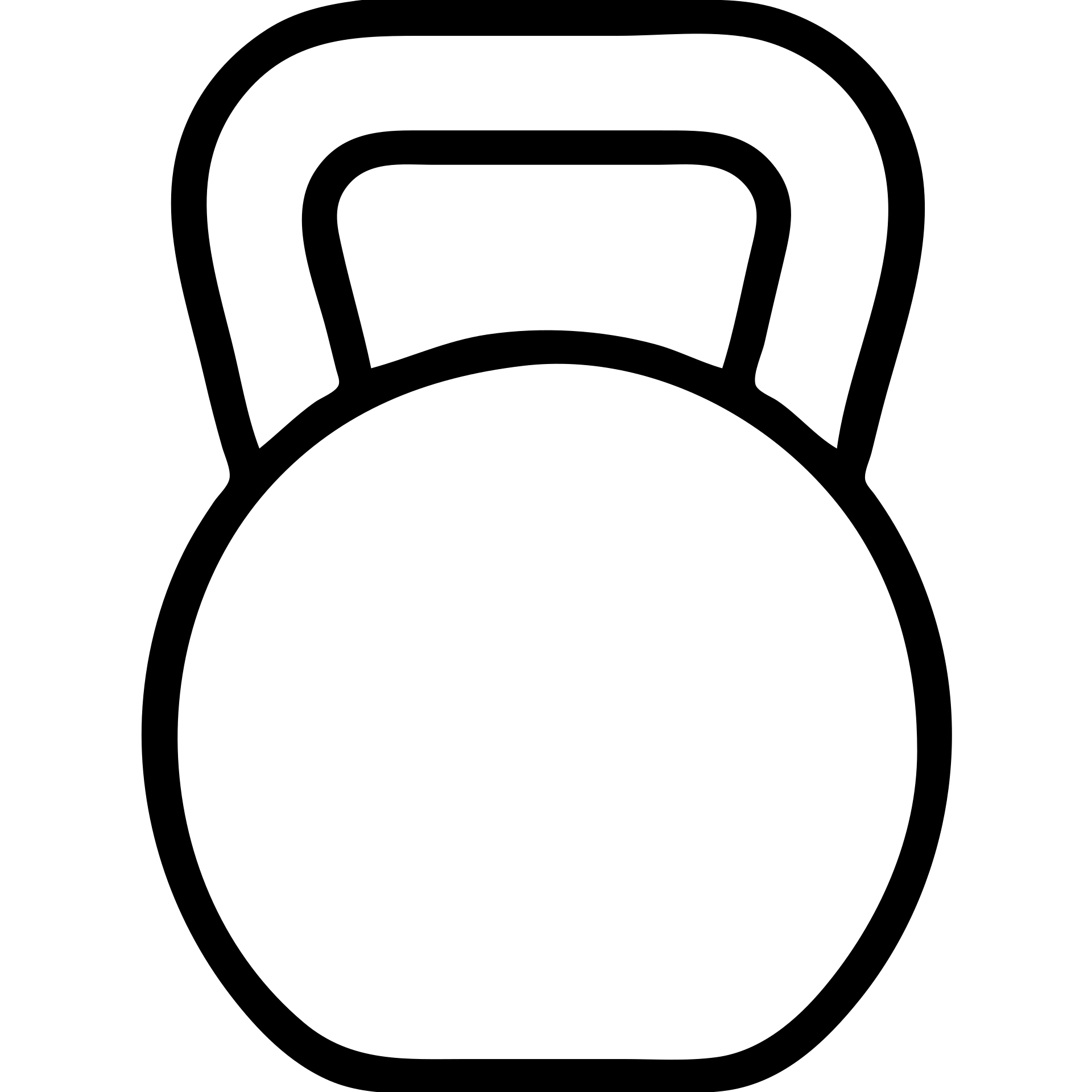 outlined kettlebell icon emoji
