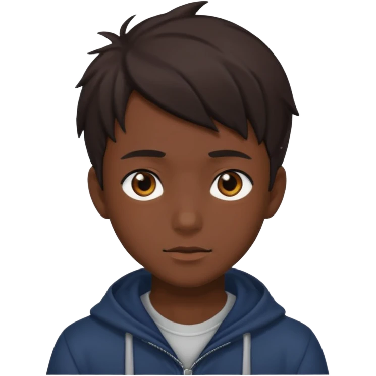 Anime boy dark emoji