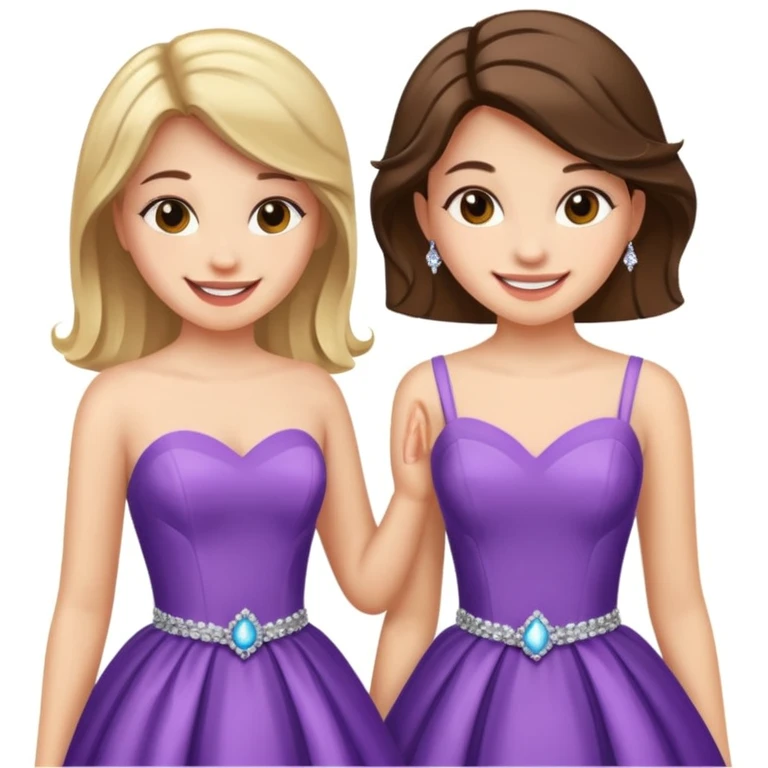 girls in a prom emoji