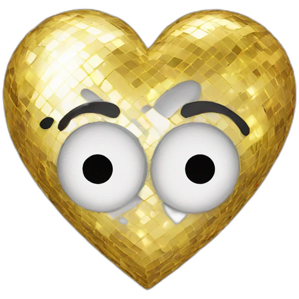 Disco heart emoji
