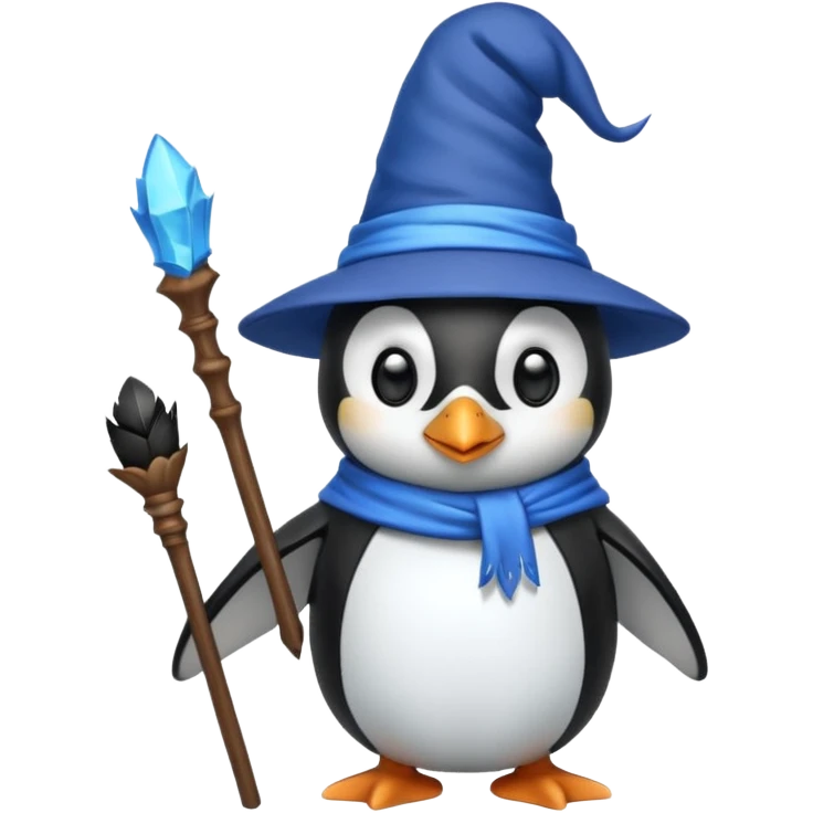 Penguin Wizard emoji