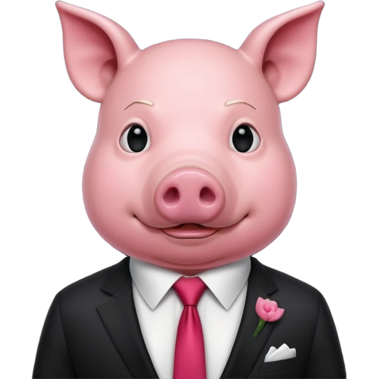 Make a man with a pig head emoji