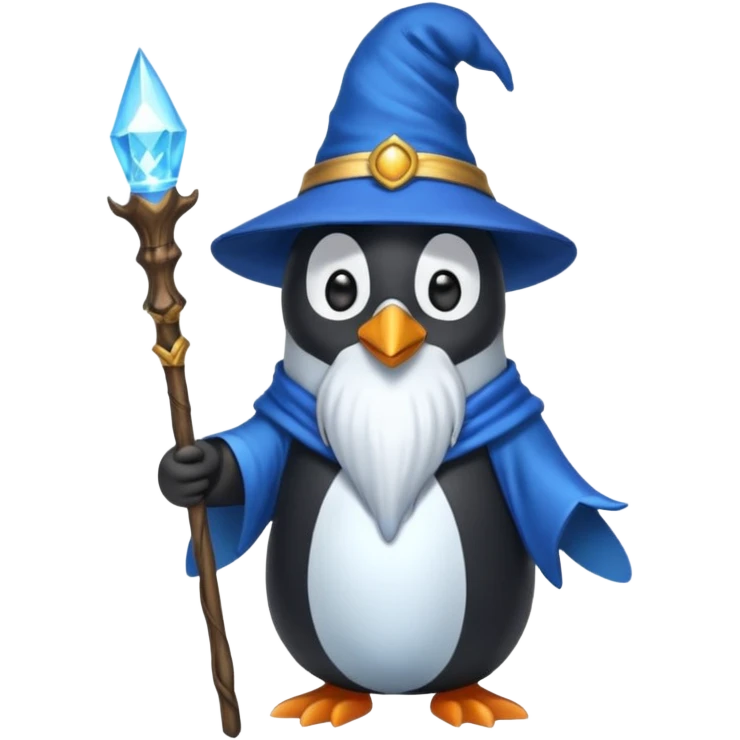 Penguin Wizard emoji
