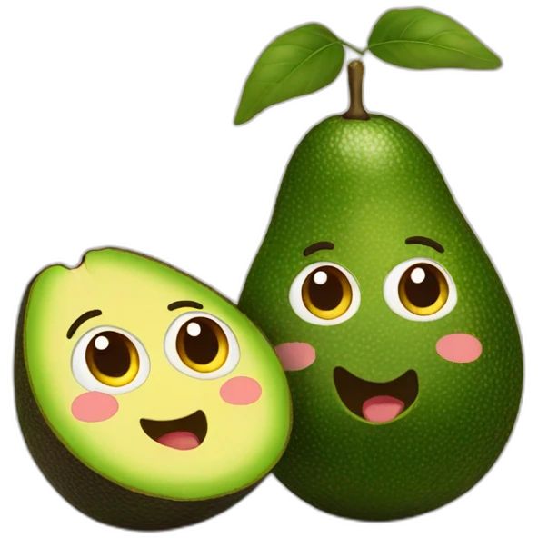 Two avocado couple  emoji