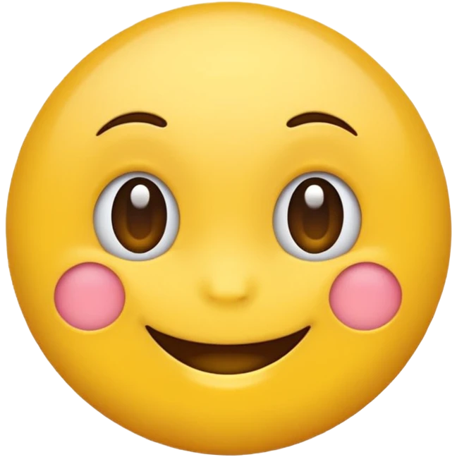 Emoji, yellow round teasing smile emoji
