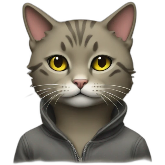 Cat like Banksy emoji