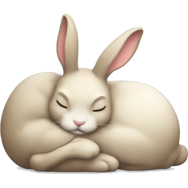 Bunny sleeping emoji
