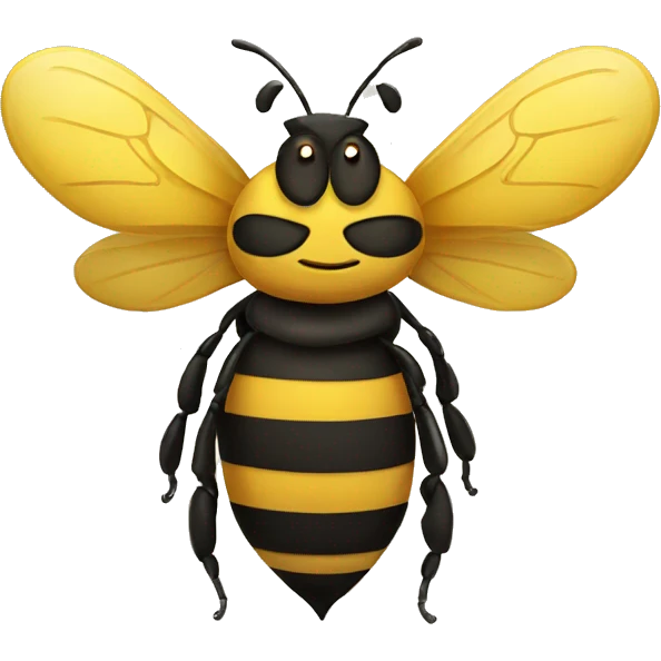 bee with a crown emoji