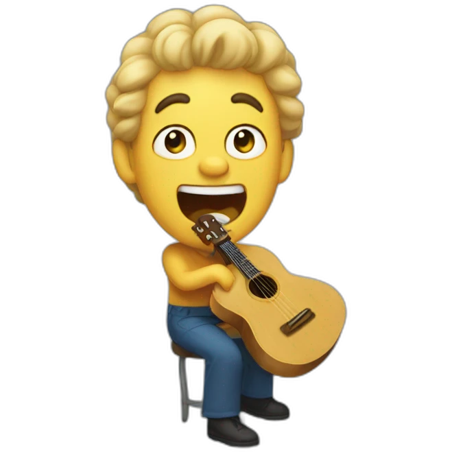 Un tuno cantando emoji