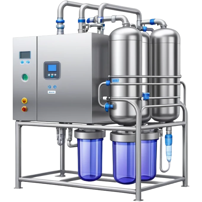 DUV water purification system with ultraviolet disinfection chamber emoji
