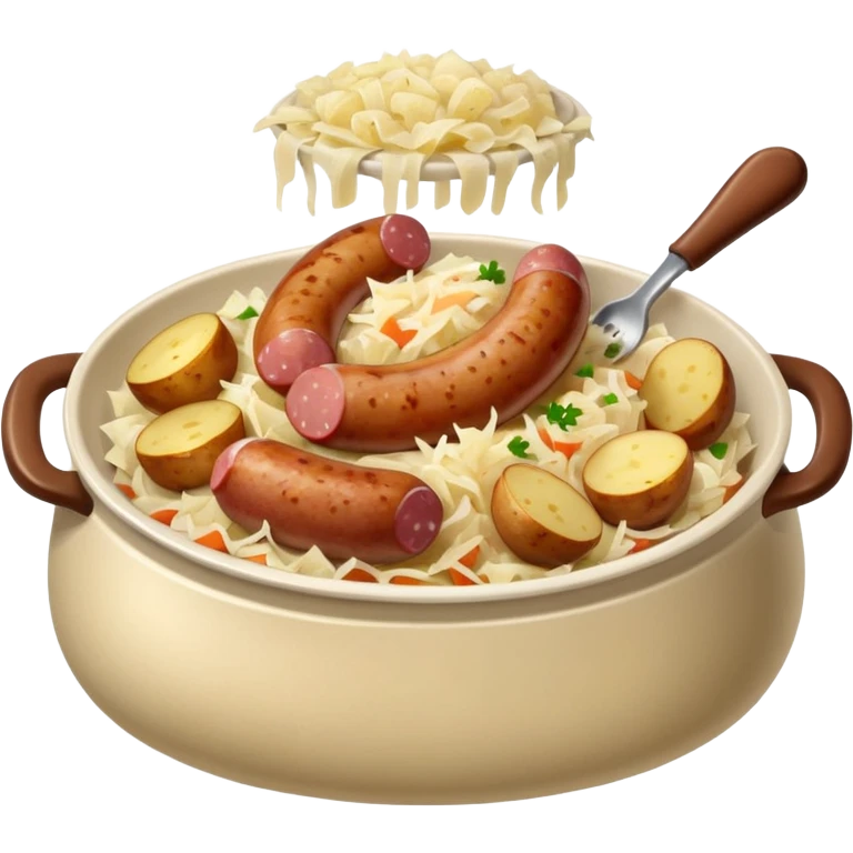 choucroute dans assiette emoji