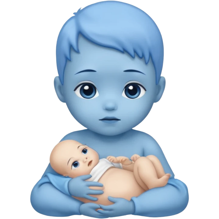blue mutant baby emoji
