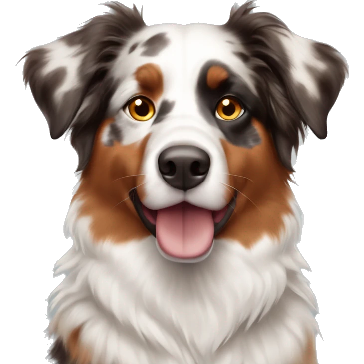 Red merle australian sheperd emoji