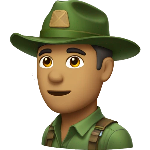 Forest Ranger Hat emoji