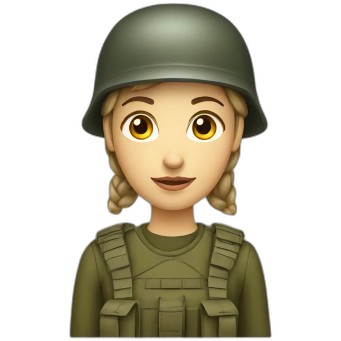 ukranian soldier woman emoji