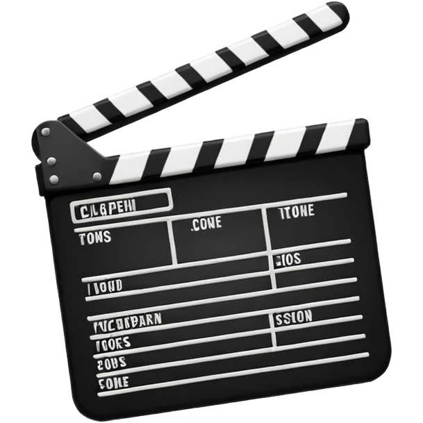 Movie clapper emoji