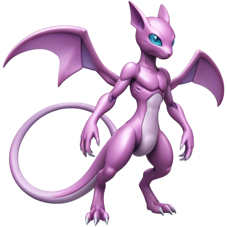  Cool Edgy Shiny Futuristic Ethereal Legendary Mewtwo-Digimon-Genesect-Palkia-hybrid full body emoji