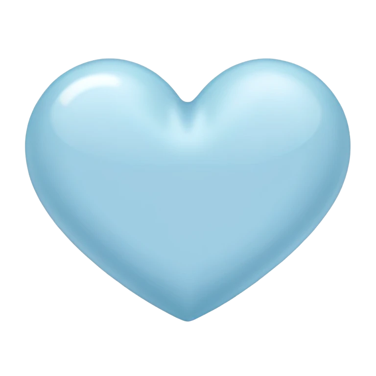 pastel blue heart emoji