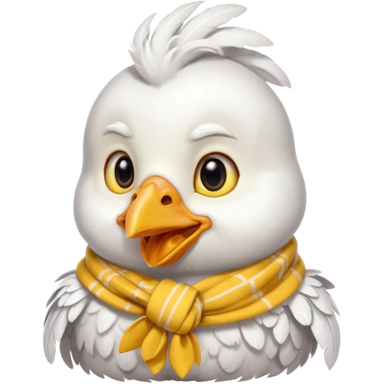 cute small chicken with scarf emoji