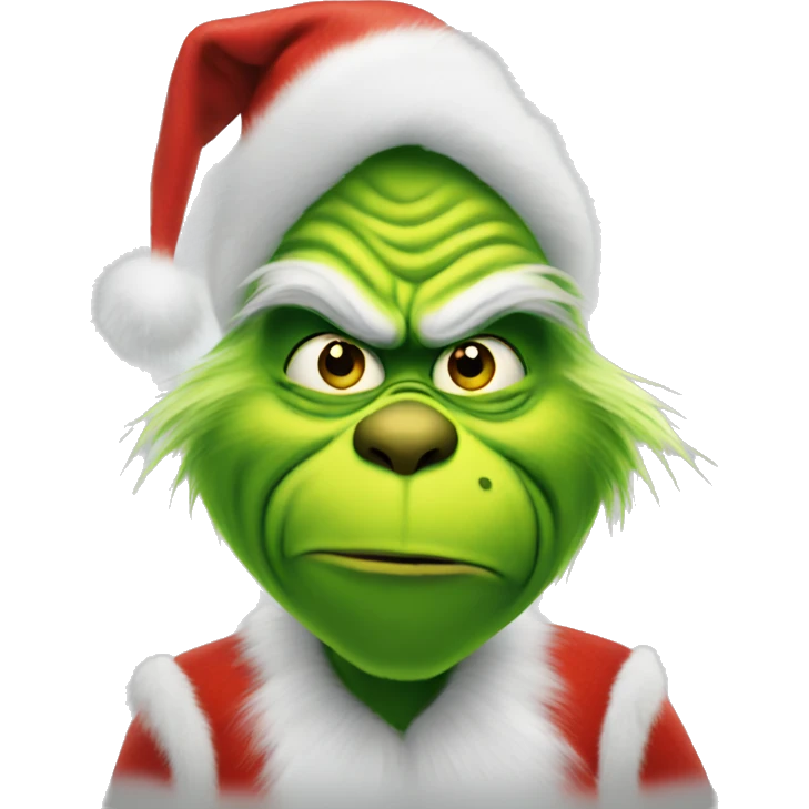 Christmas grinch emoji