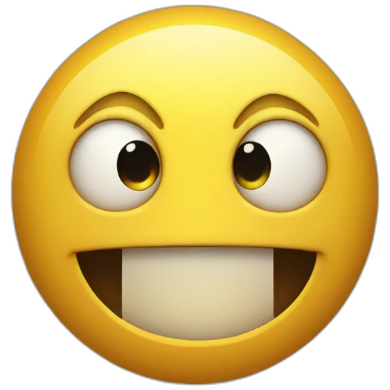 smiley face scared emoji